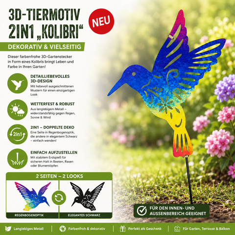 3DTiermotiv Gartenstecker 2 in 1