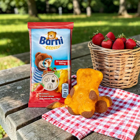 Barni Kuchenriegel mit Erdbeerfüllung, 30 g