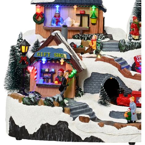 LED-Kulisse Coffee Shop 26x39x26cm multi Weihnachtsbeleuchtung Lumineo
