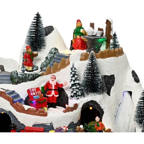 LED-Kulisse Coffee Shop 26x39x26cm multi Weihnachtsbeleuchtung Lumineo