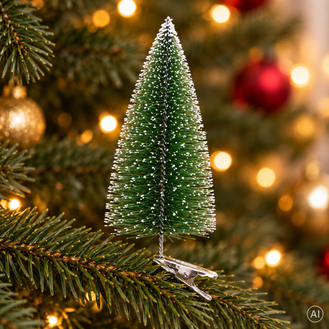Weihnachtsbaum "Clip" 14cm, 3 Farben im Display