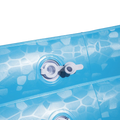 Blauer bestway family pool 305x183x56 cm mit mosaikmuster und weißem ventil aus aufblasbarem material