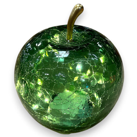 Deko Apfel LED aus Glas