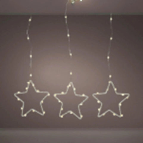 LED Sternvorhang warmweiss L240cm - 735 LED