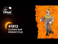 Animieter Clown auf Rad 175cm Halloween Ptit Clown