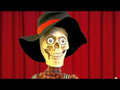 Banjo-Skelettt Animatronic Funny Fashion