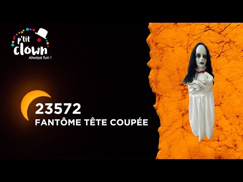 Puppe mit abgetrenntem Kopf animiert 100 cm Halloween Ptit Clown