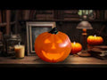 Kürbis mit wechselndem Gesicht 23x23x21.5cm Halloween Funny Fashion