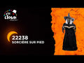 Animierte Hexe mit Buch 190 cm Halloween Ptit Clown