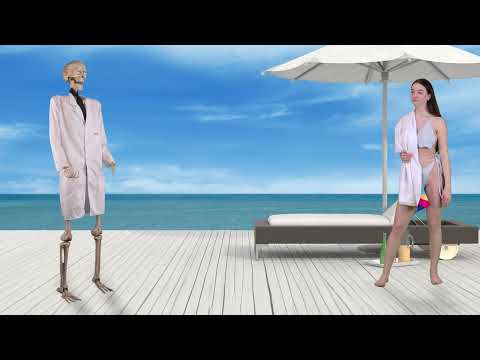 Skelett "Dr. Love" 152x57x33 cm Halloween Funny Fashion