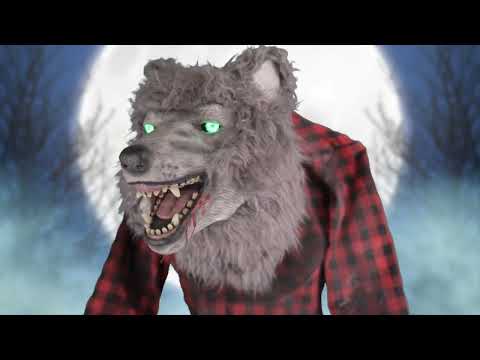 Werwolf animiert 200 cm Halloween Funny Fashion