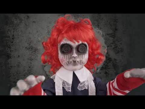 Betty Buttons animiert 95x30cm Halloween Funny Fashion