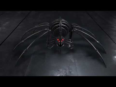 Riesige LED-Spinne mit Sound