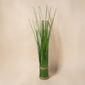 Stehgrasbündel 43cm mit lebendig grünem künstlichem gras, naturtwine umwickelt an basis und mitte