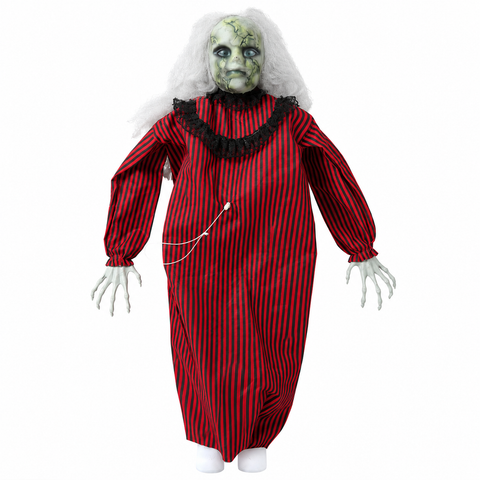 Schwebendes Mädchen / animierte Halloween-Hängefigur 70 cm