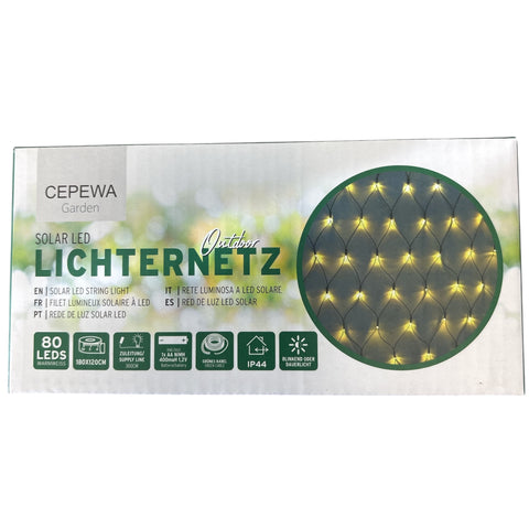 Solar LED Lichternetz 180x120cm