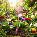 Pink transparente tulpenförmige gartenbewässerung 24 cm tropfbewässerungssystem tulpe