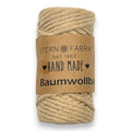 Ein naturfarbener gedrehter Baumwollband 25m von stern fabrik geeignet für vielseitige handarbeiten